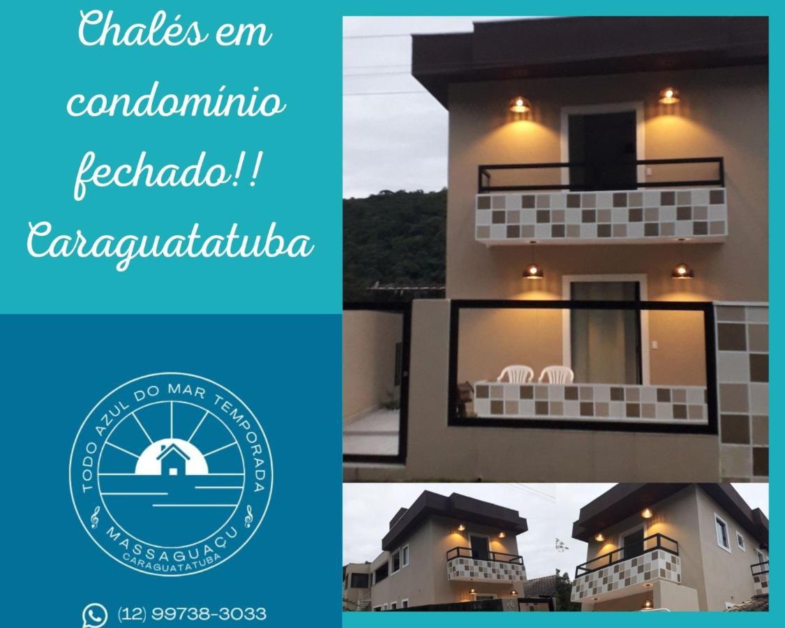 Chalés Todo Azul do Mar-Condomínio! Caraguatatuba Exterior foto